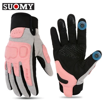 Suomy Летни мотоциклетни ръкавици Дамски Розови дишащи ръкавици за мотокрос, Мотоциклетни Велосипедни ръкавици за мъже и жени