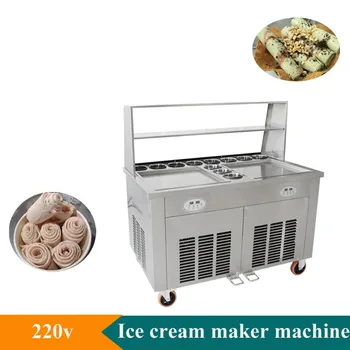 Машина за печене на лед Търговски Автоматична Машина За приготвяне на печено кисело мляко Интелигентна Машина за приготвяне на печено мляко/плодове, Производител крем за сладолед